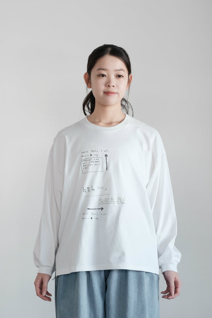 ARTE POVERA アルテポーヴェラ ギルダン RE-「message」ロンT(26SS 