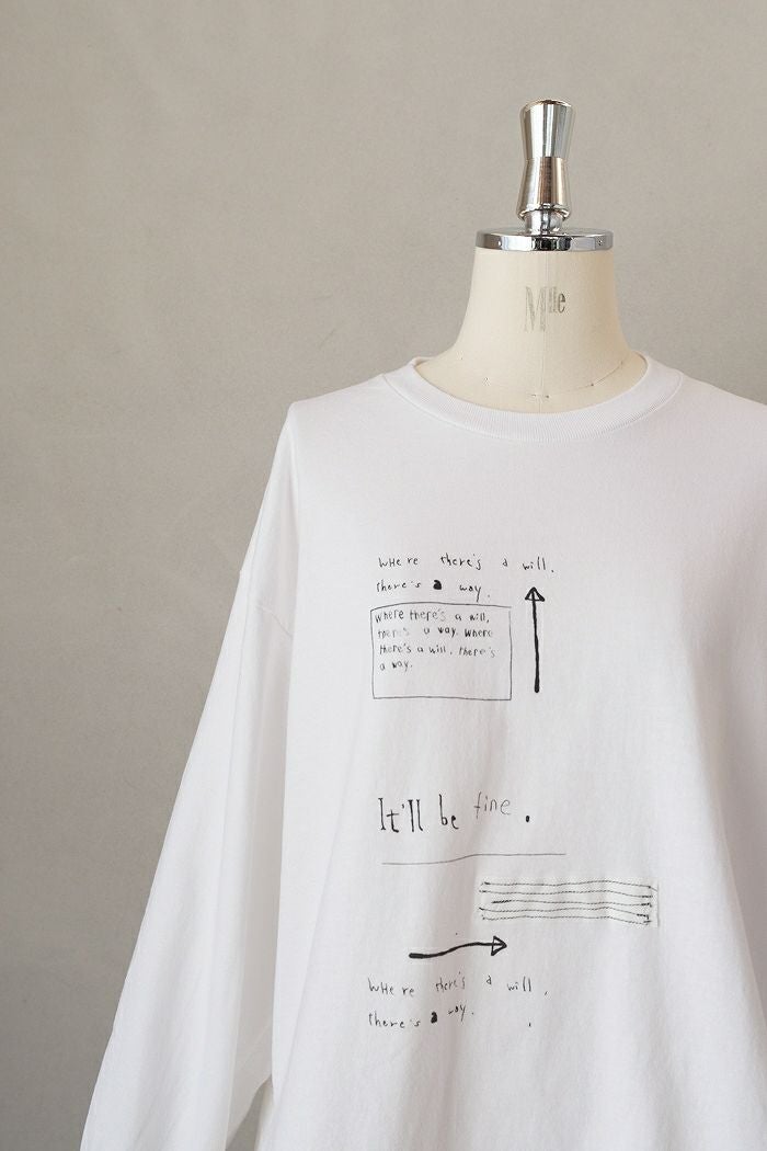 ARTE POVERA アルテポーヴェラ ギルダン RE-「message」ロンT(26SS 
