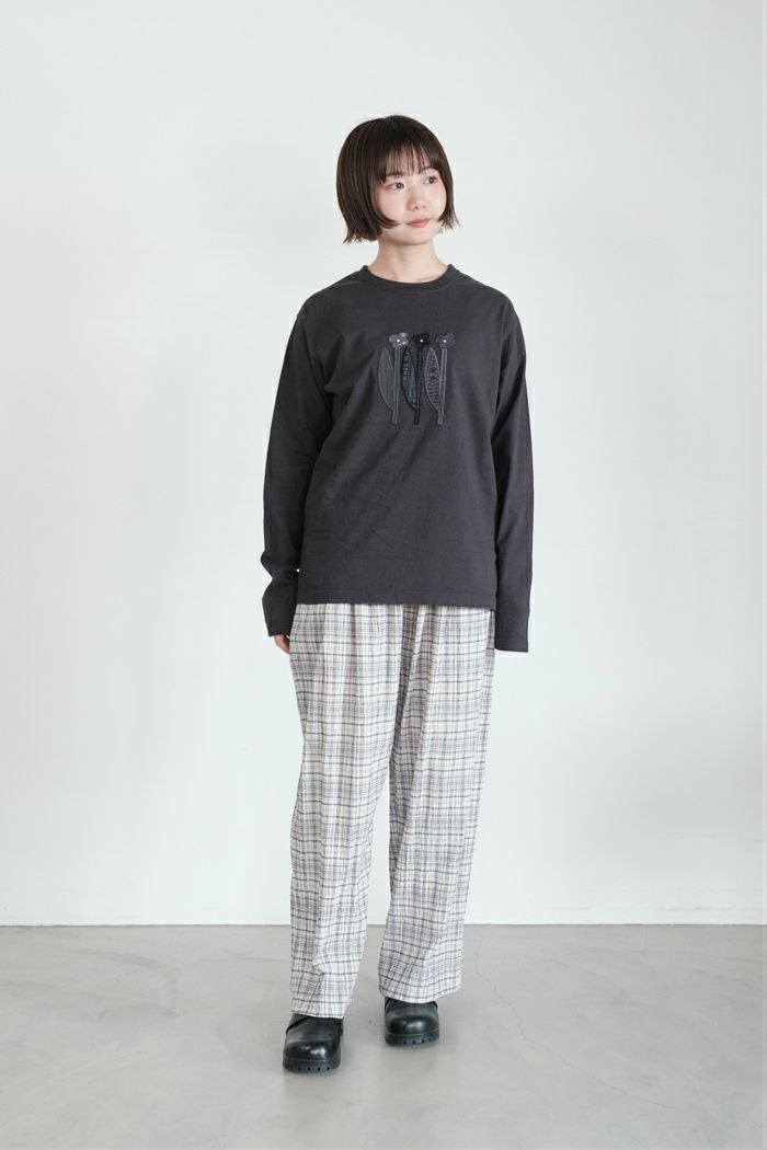 bulle de savon ビュルデサボン ちぢみcheckパンツ(26SS) | T.T. GARRET