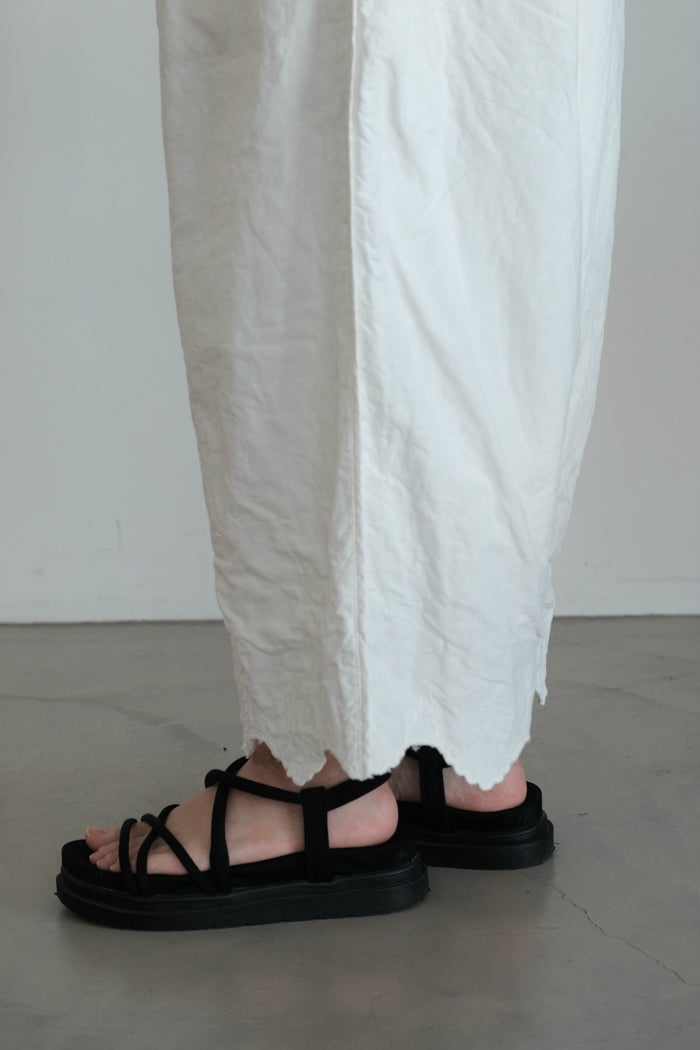 Gauze# ガーゼ アンティークスカロップレースキルトパンツ(26SS