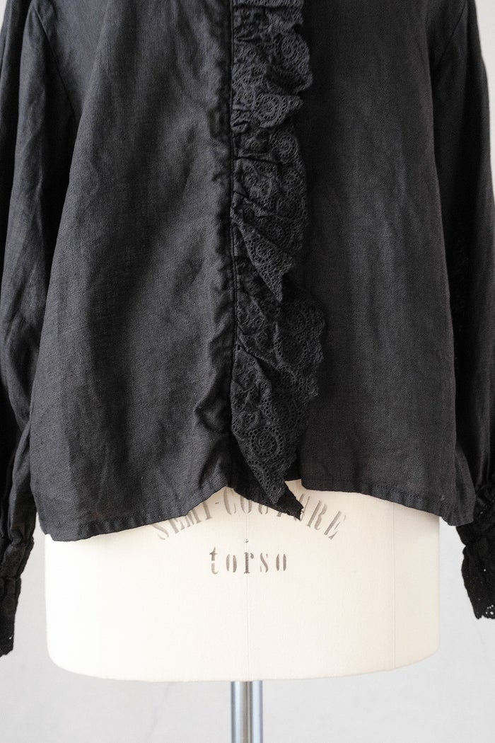 Gauze# ガーゼ ameri アンティーク フリルブラウス(26SS) | T.T. GARRET