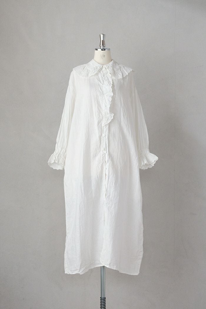 Gauze# ガーゼ ameri アンティーク フリルワンピース(26SS) | T.T. GARRET