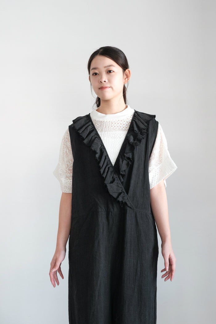 Gauze# ガーゼ ameri フリルサロペット(26SS) | T.T. GARRET