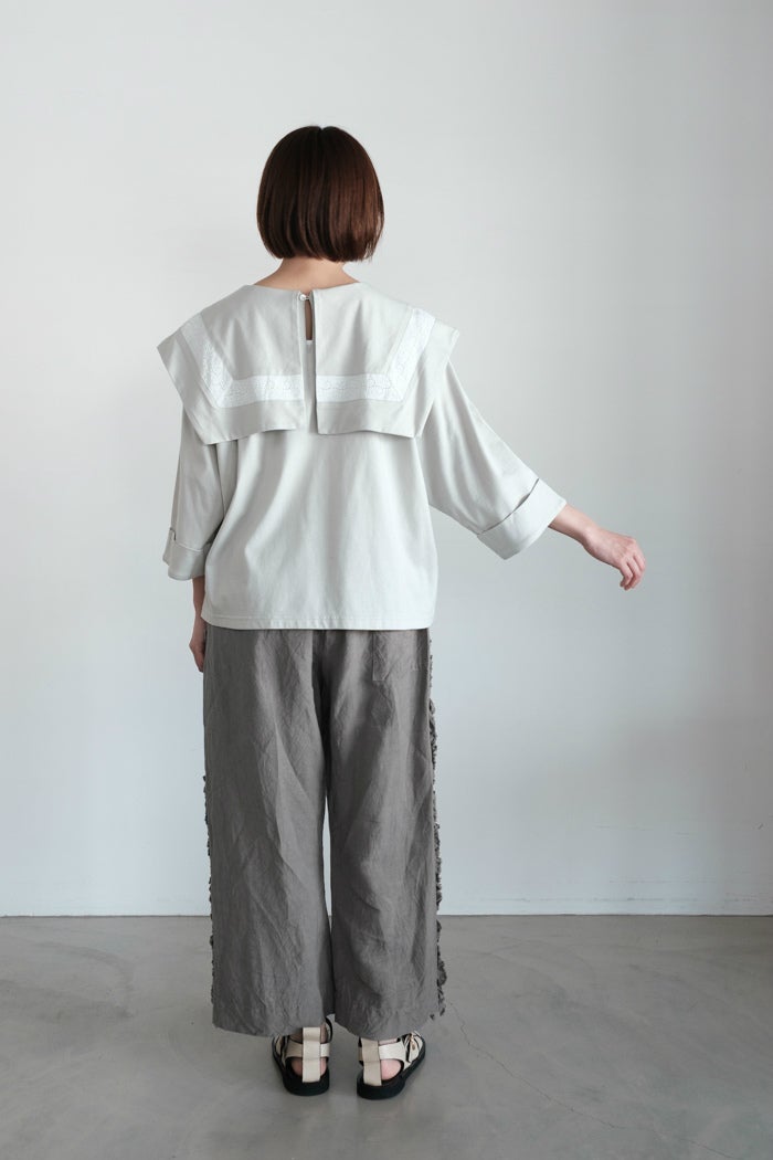 Gauze# ガーゼ ameri セーラーカラーレースプルオーバー(26SS) | T.T. 