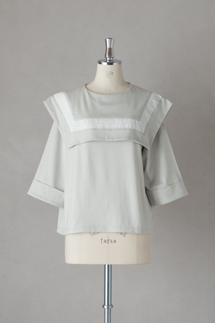 ROBE de PEAU ローブデポー 裾レース オーバーラップスカート(26SS