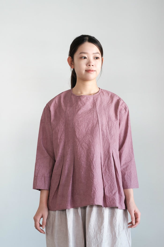 ROBE de PEAU ローブデポー タックブラウス(26SS) | T.T. GARRET