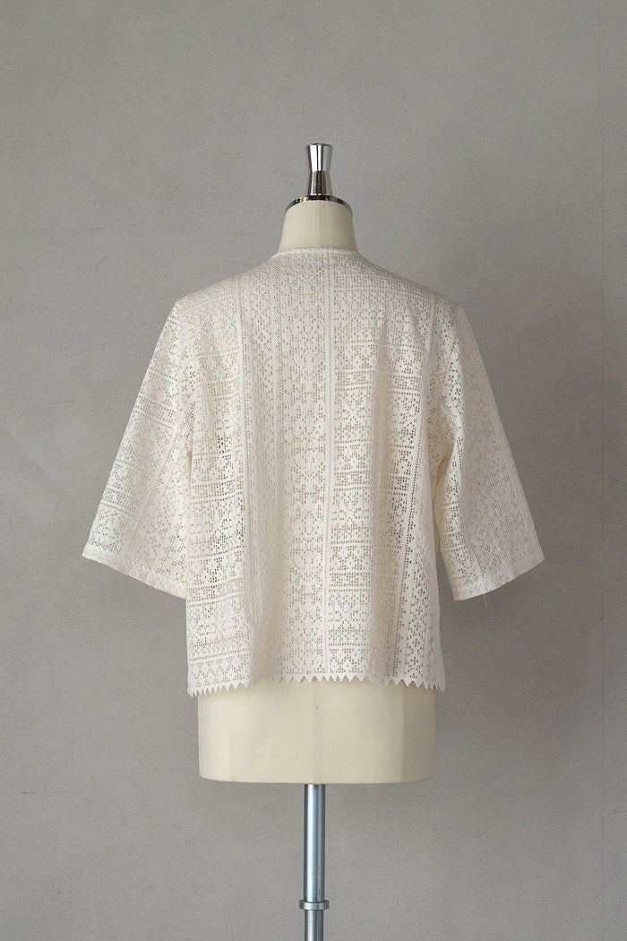 ROBE de PEAU ローブデポー オーガニック スカラップレース ガルシア 