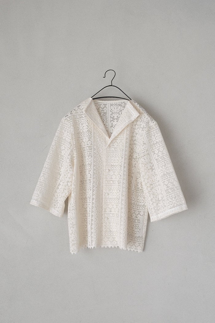 ROBE de PEAU ローブデポー オーガニック スカラップレース ガルシア 