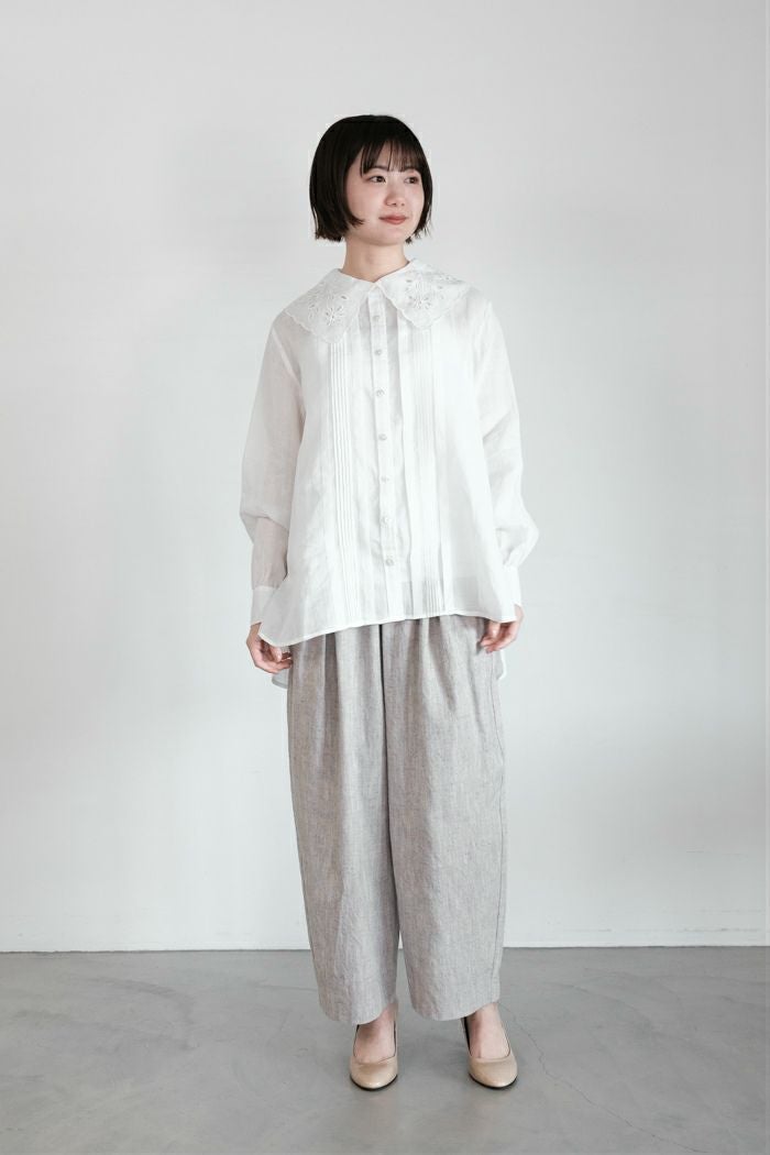 Heriter エリテ cutwork collar blouse(26SS) | T.T. GARRET
