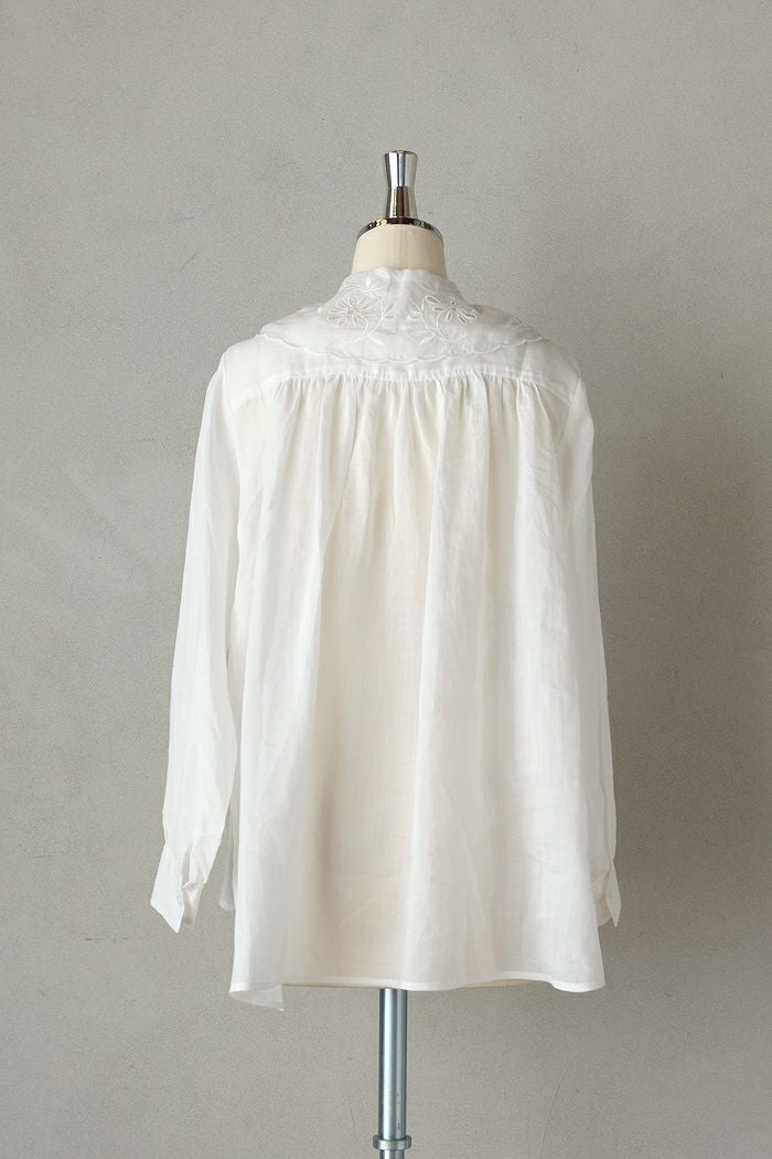 Heriter エリテ cutwork collar blouse(26SS) | T.T. GARRET