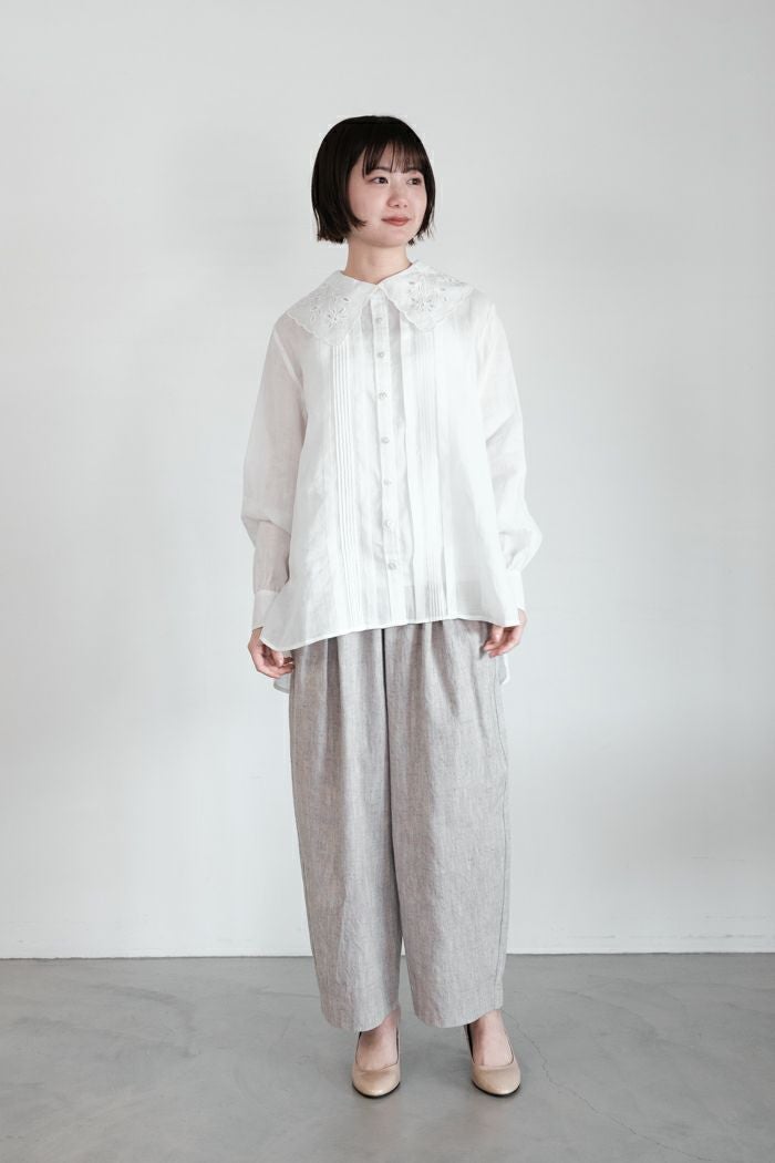 Heriter エリテ cutwork collar blouse(26SS) | T.T. GARRET