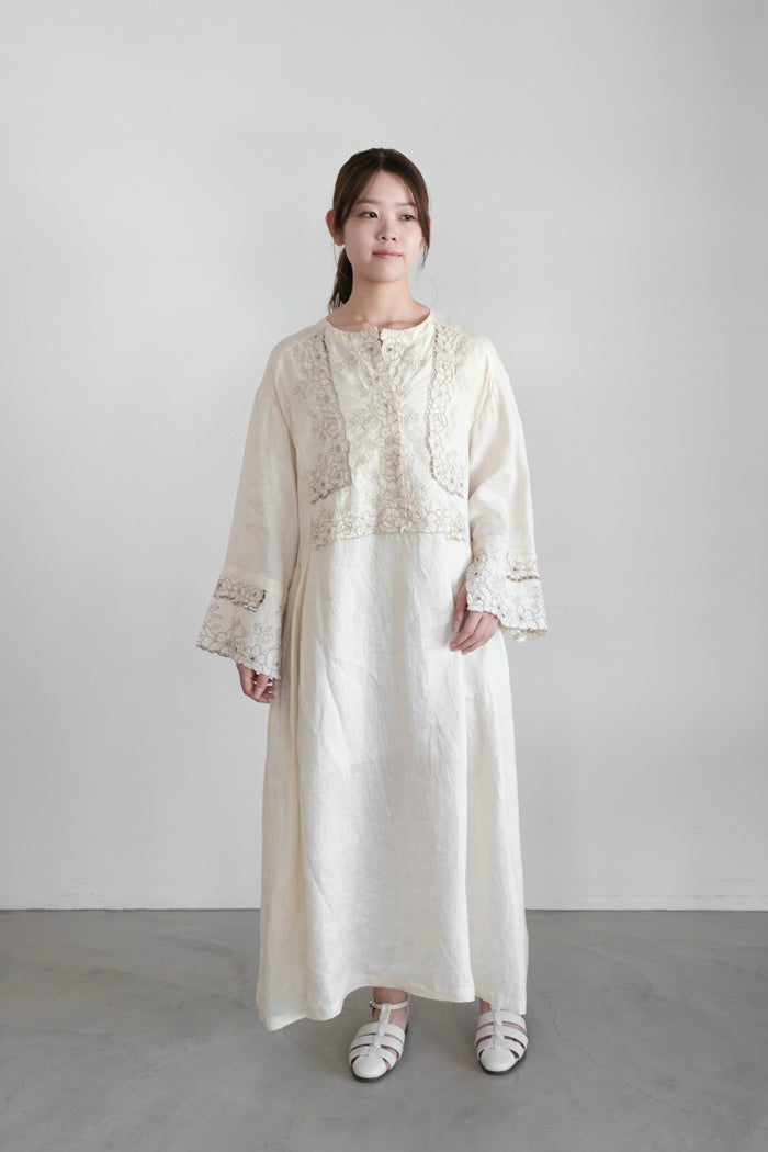 Heriter エリテ cutwork parts kaftan dress 2(26SS) | T.T. GARRET