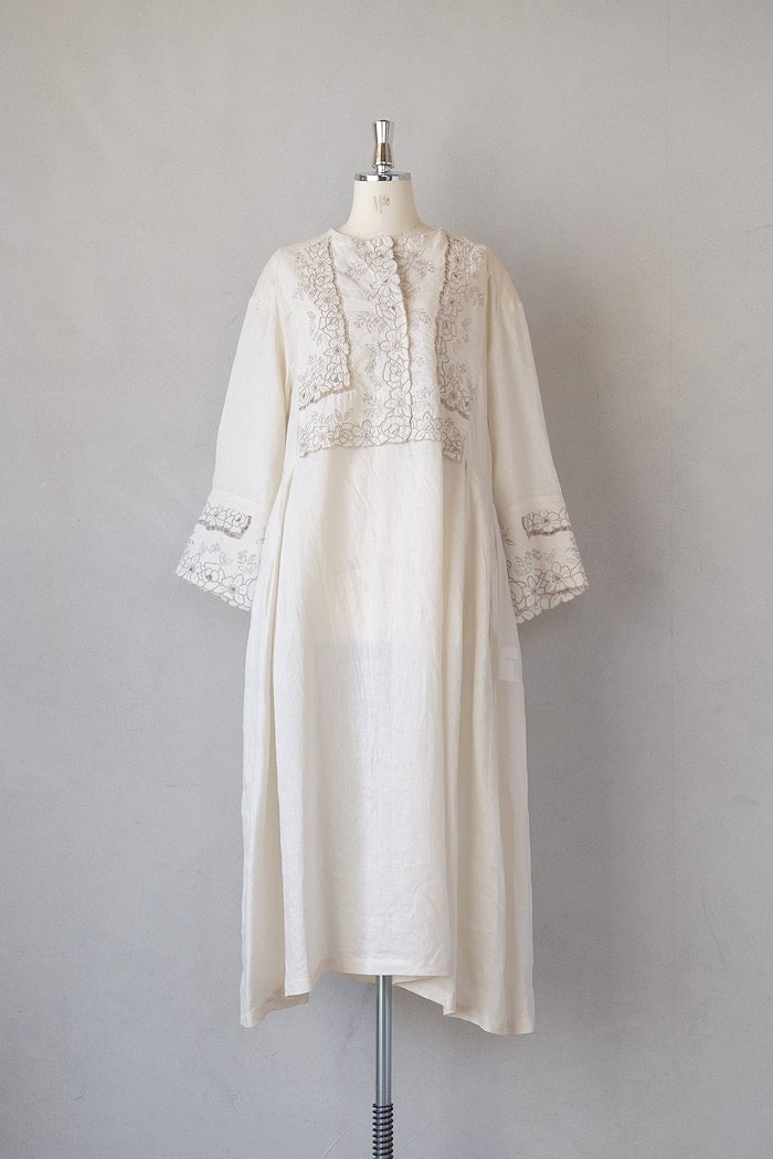 Heriter エリテ cutwork parts kaftan dress 2(26SS) | T.T. GARRET