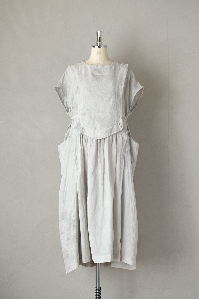 MAGALI マガリ 天日干しコットン・スクエアカラー・ワンピース(25SS