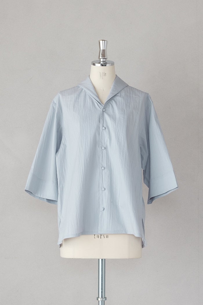 aseedoncloud シャツ ( tantan ) HW collarless shirt Linen｜ASEEDONCLOUD