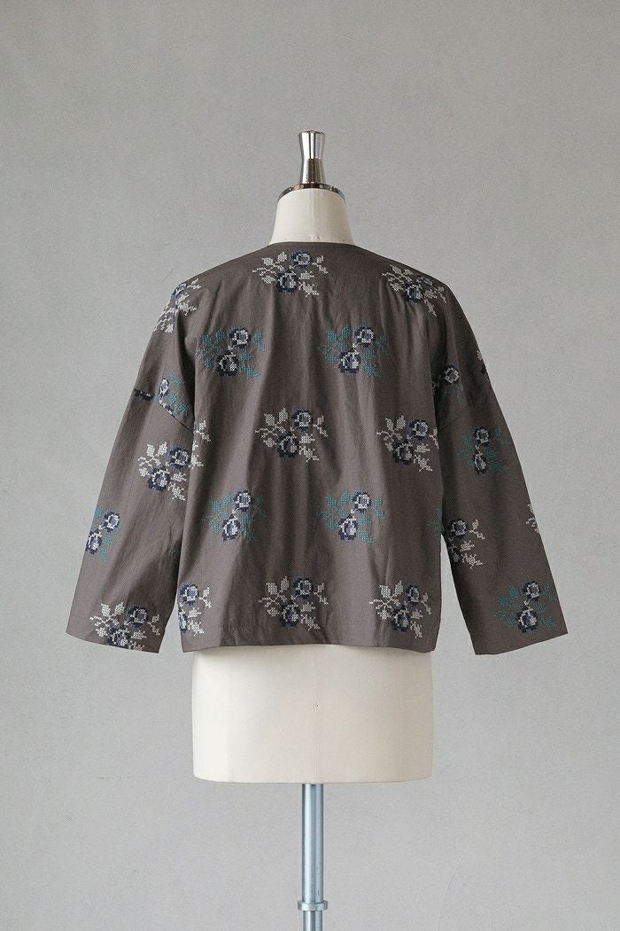 pot and tea ポットアンドティー クロスステッチジャケット(26SS