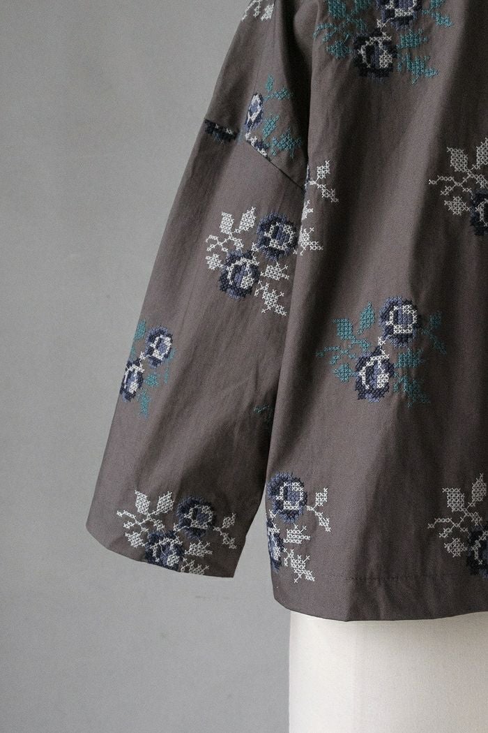 pot and tea ポットアンドティー クロスステッチジャケット(26SS