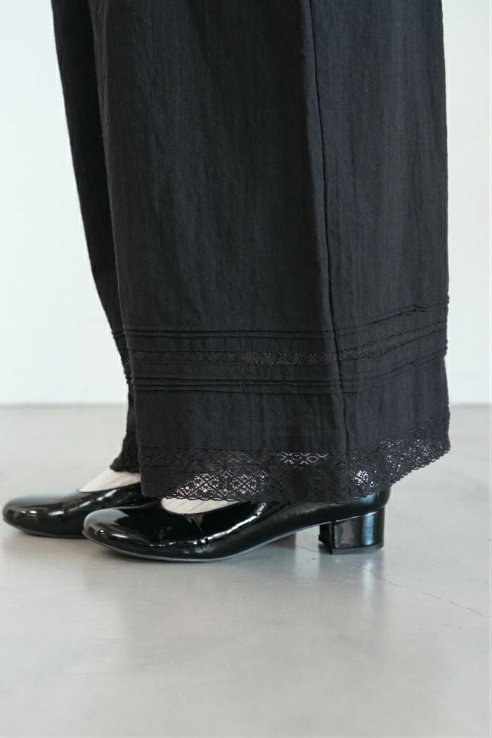 bulle de savon ビュルデサボン lace patchwork サロペット(26SS