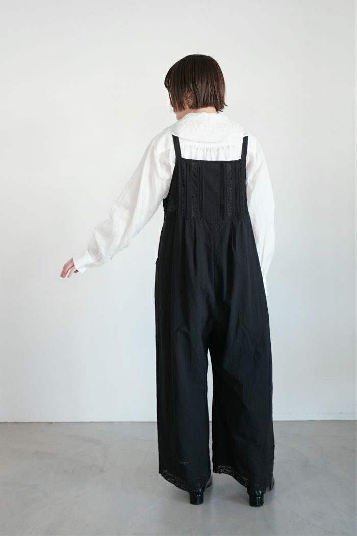bulle de savon ビュルデサボン lace patchwork サロペット(26SS