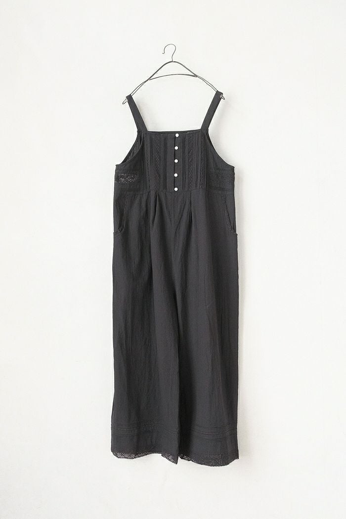 bulle de savon ビュルデサボン lace patchwork サロペット(26SS