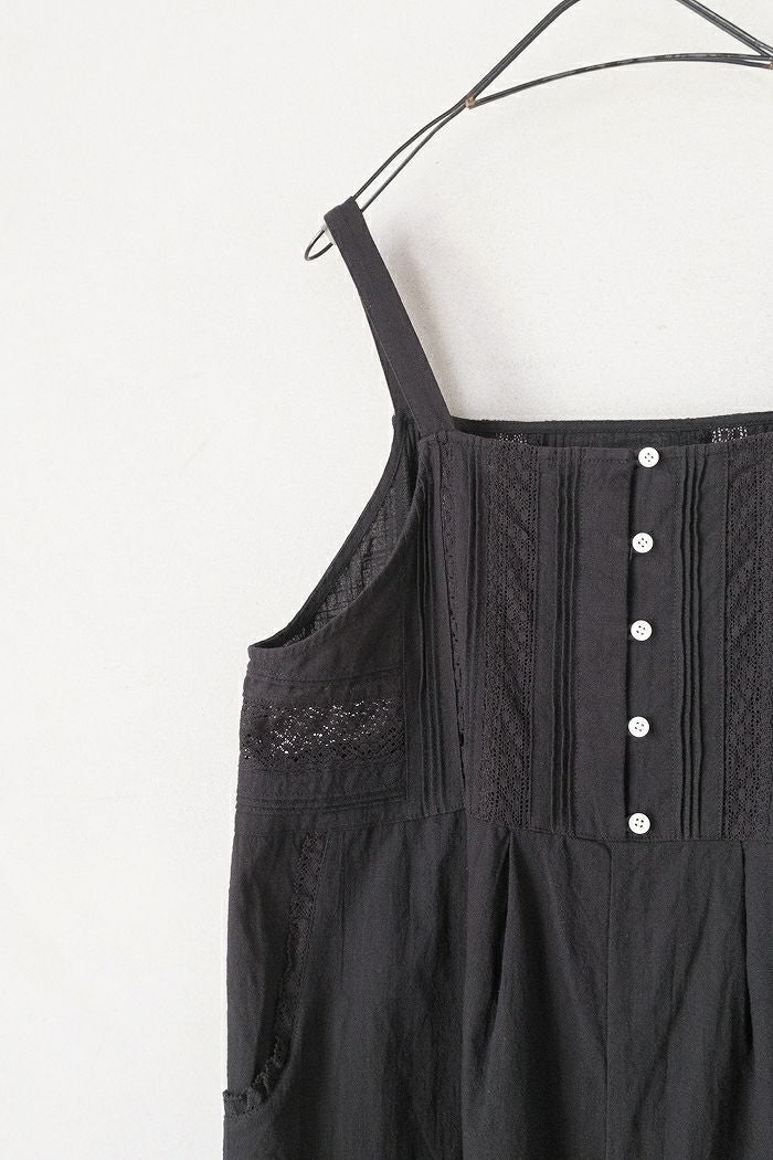 bulle de savon ビュルデサボン lace patchwork サロペット(26SS
