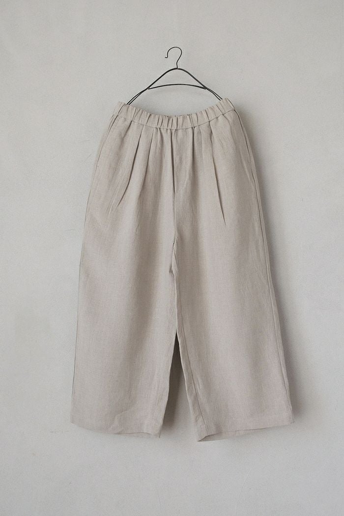 maison de soil メゾン ド ソイル 40s FRENCH LINEN DYED CANVAS 2TUCK