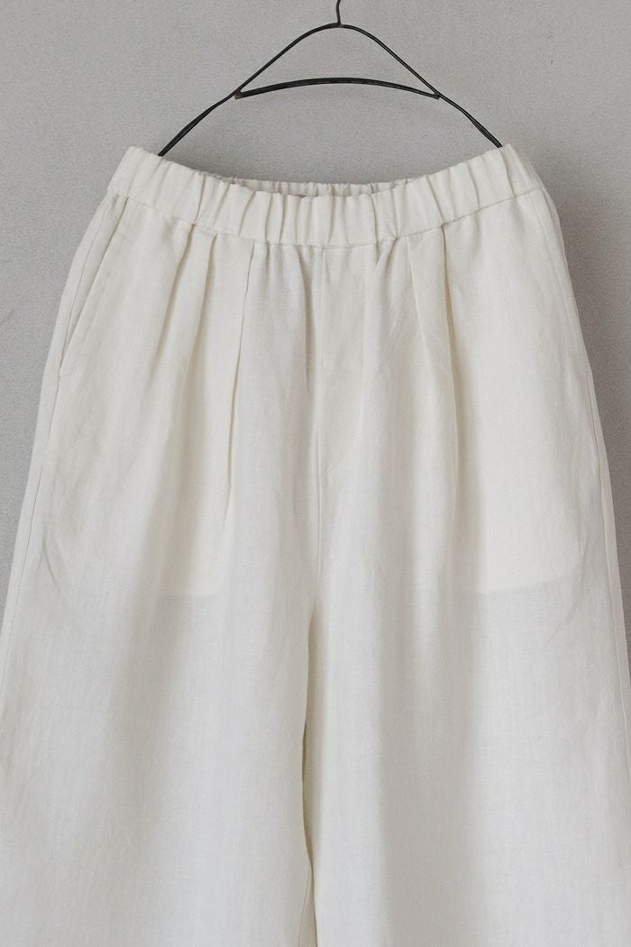 maison de soil メゾン ド ソイル 40s FRENCH LINEN DYED CANVAS 2TUCK
