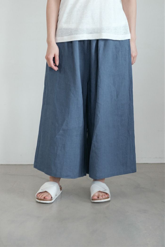 maison de soil メゾン ド ソイル 40s FRENCH LINEN DYED CANVAS 2TUCK