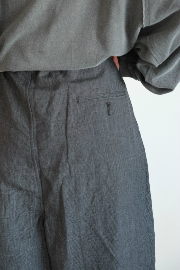 HAVERSACK ハバーサック W/L Glen check pants(26SS) | T.T. GARRET