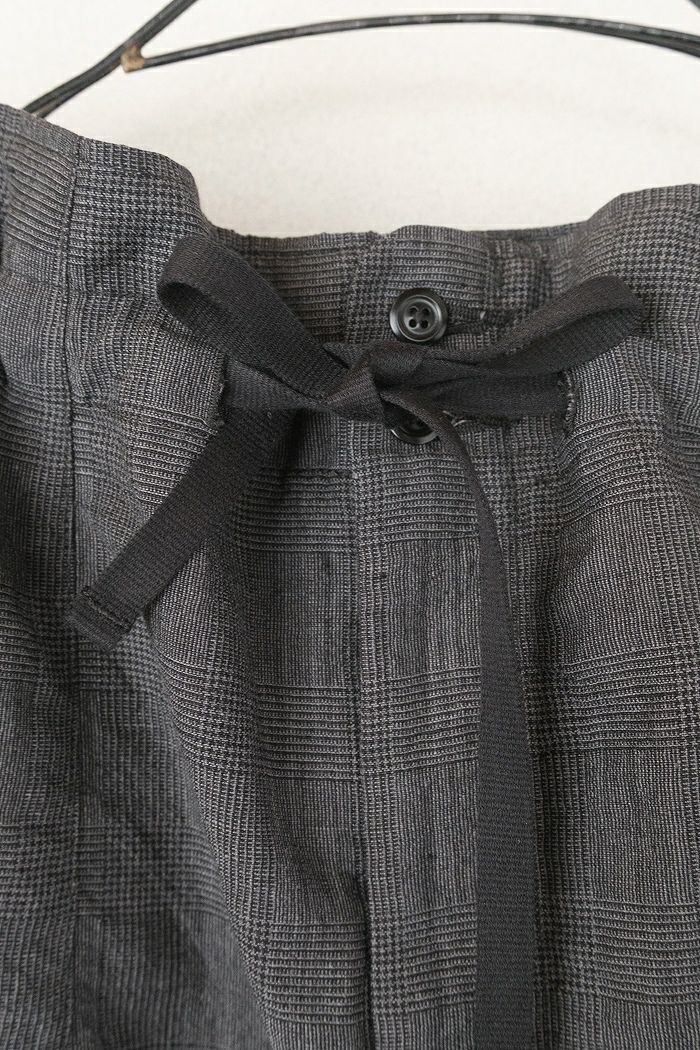 HAVERSACK ハバーサック W/L Glen check pants(26SS) | T.T. GARRET