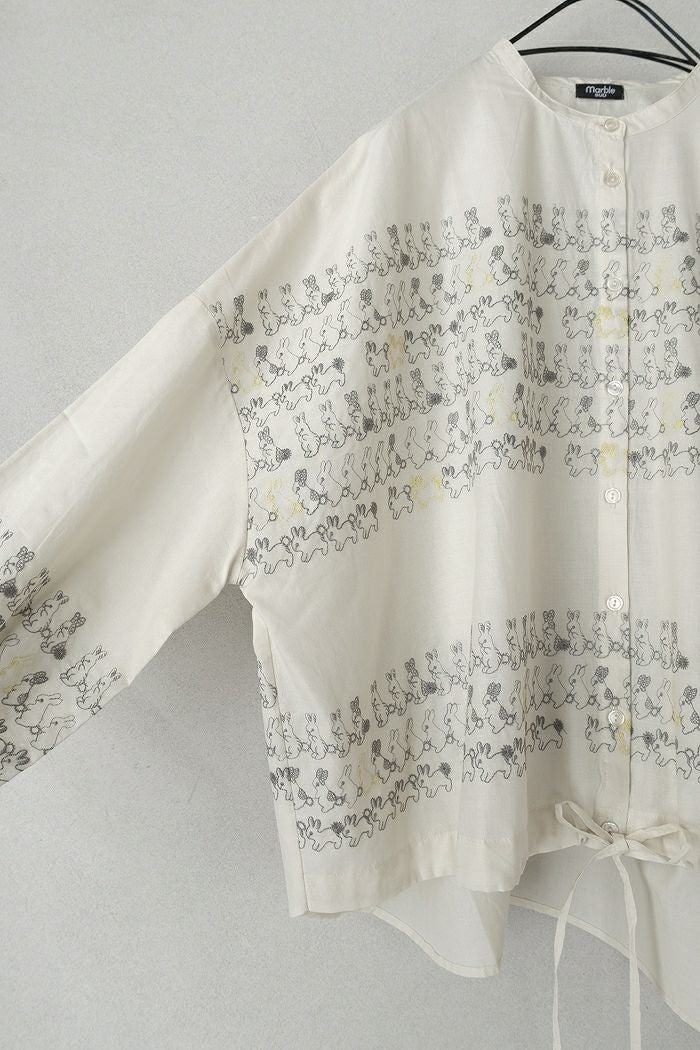 marble SUD マーブルシュッド うさぎLOTS ストリングシャツ(26SS