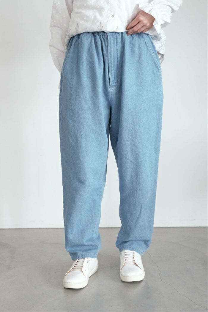marble SUD マーブルシュッド 綿麻デニムテーパードパンツ(26SS