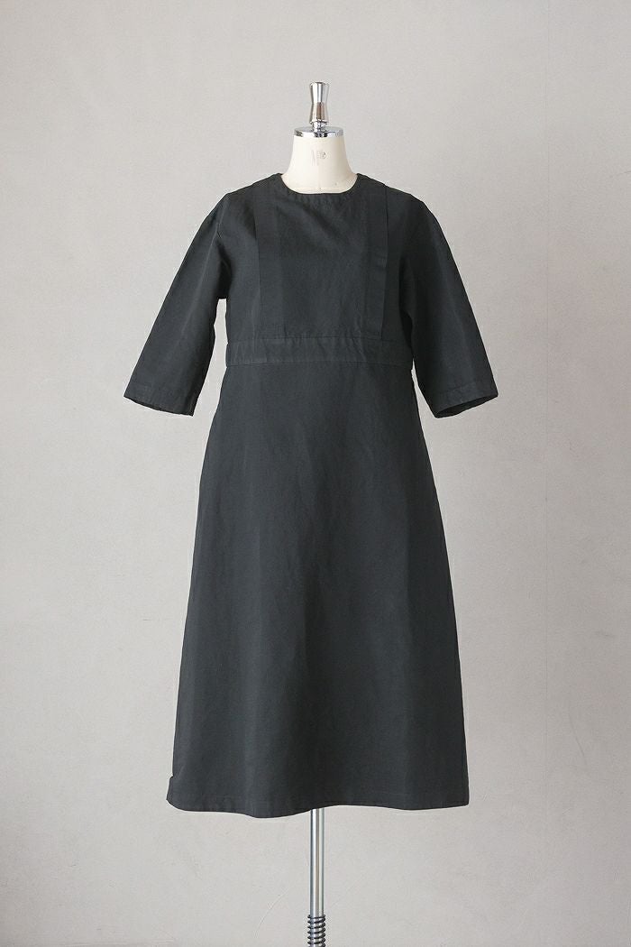 MAGALI | オーガニックコットン・ステンカラーコート (black) MAGALI マガリ オーガニックコットン・ステンカラーコート(24AW