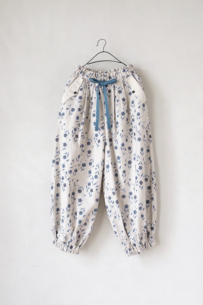 MAGALI マガリ Fleur de brume コットンリネンバルーンギャザーパンツ