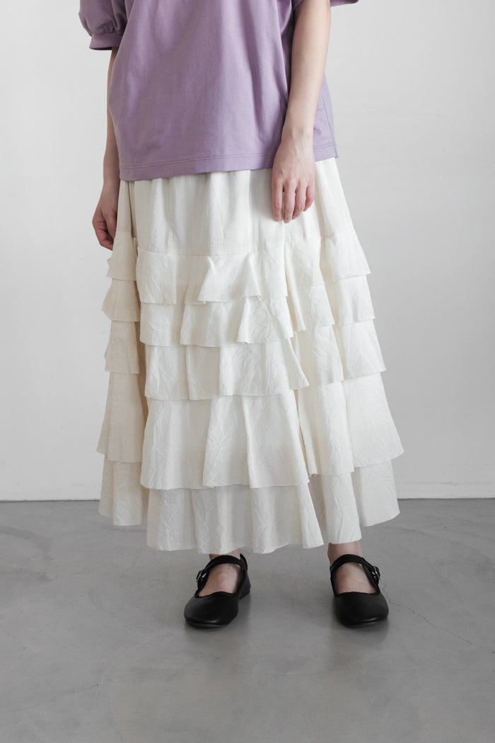 MAGALI マガリ 天日干しコットン・スクエアカラー・ワンピース(25SS 
