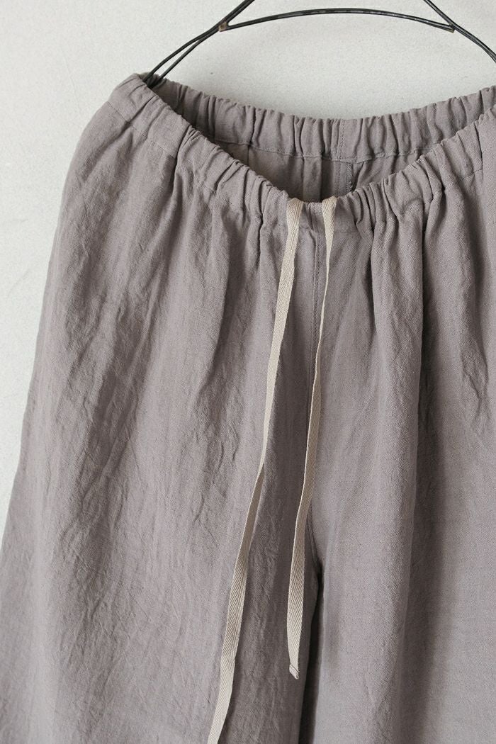 Vlas Blomme ヴラスブラム Washed 40/1 Linen ギャザーパンツ(26SS