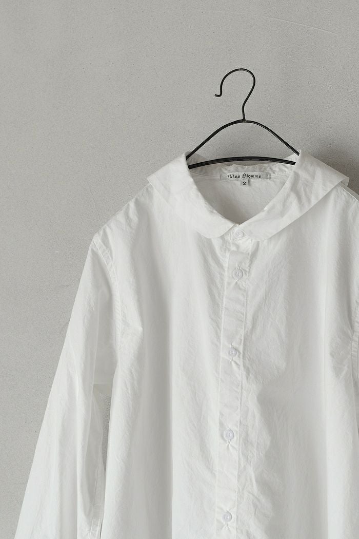 Vlas Blomme ヴラスブラム Cotton Hemp High Countミニセーラーカラー