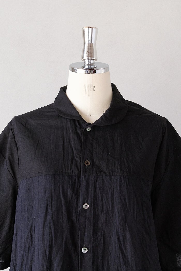 Vlas Blomme ヴラスブラム C/L Panama Stripe ショールカラーシャツ