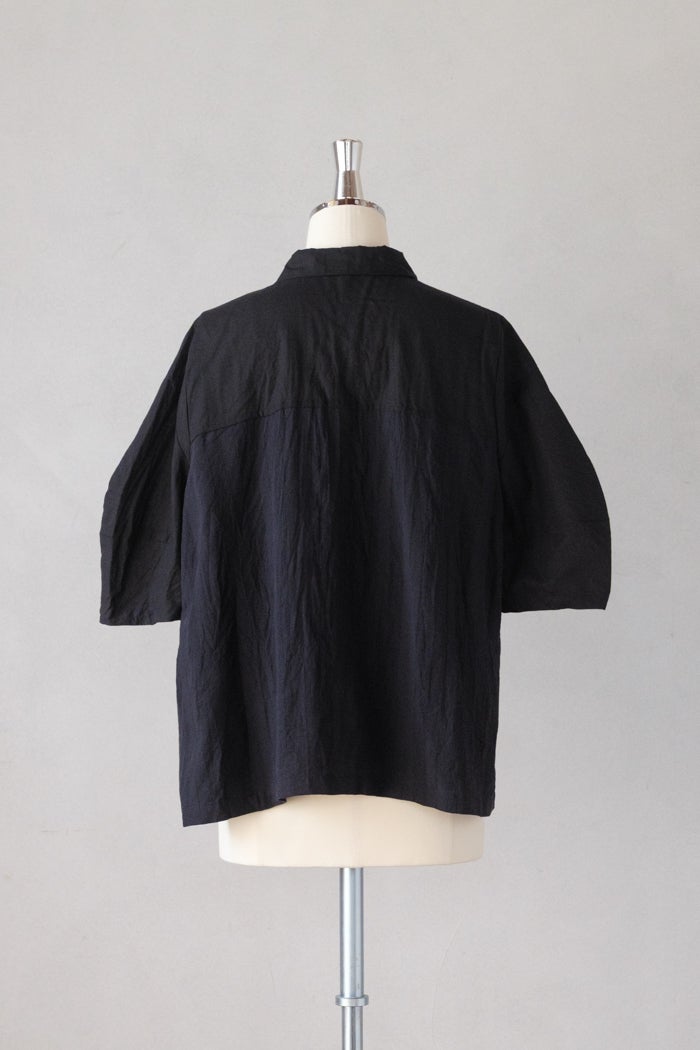 Vlas Blomme ヴラスブラム C/L Panama Stripe ショールカラーシャツ