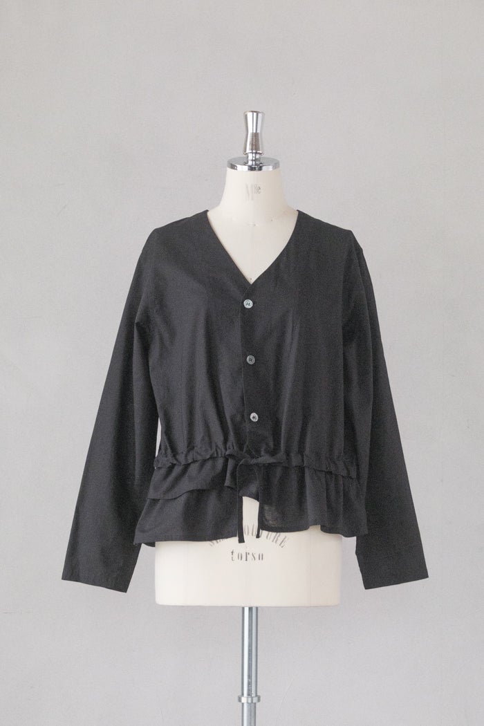 Vlas Blomme ヴラスブラム C/L Voile ティアードシャツジャケット(26SS