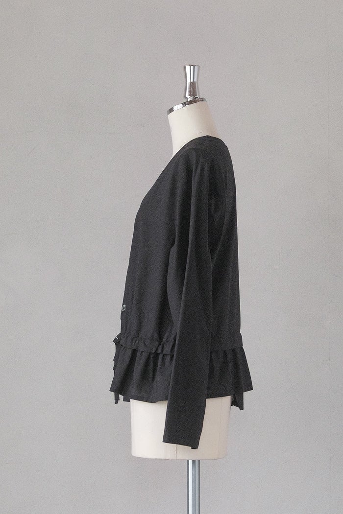 Vlas Blomme ヴラスブラム C/L Voile ティアードシャツジャケット(26SS