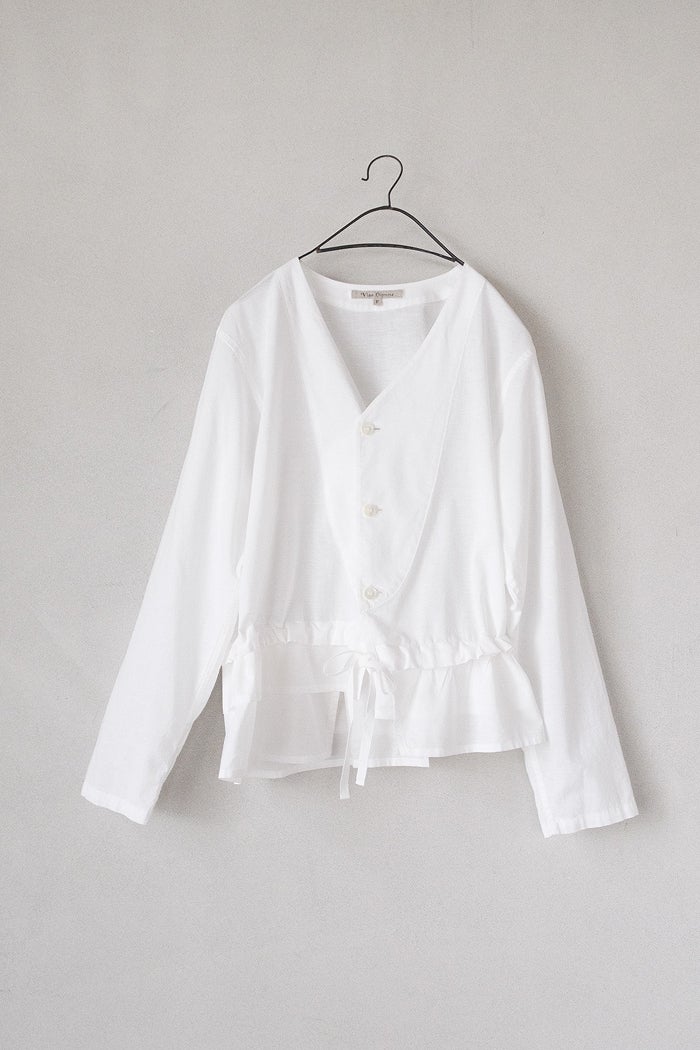 Vlas Blomme ヴラスブラム C/L Voile ティアードシャツジャケット(26SS