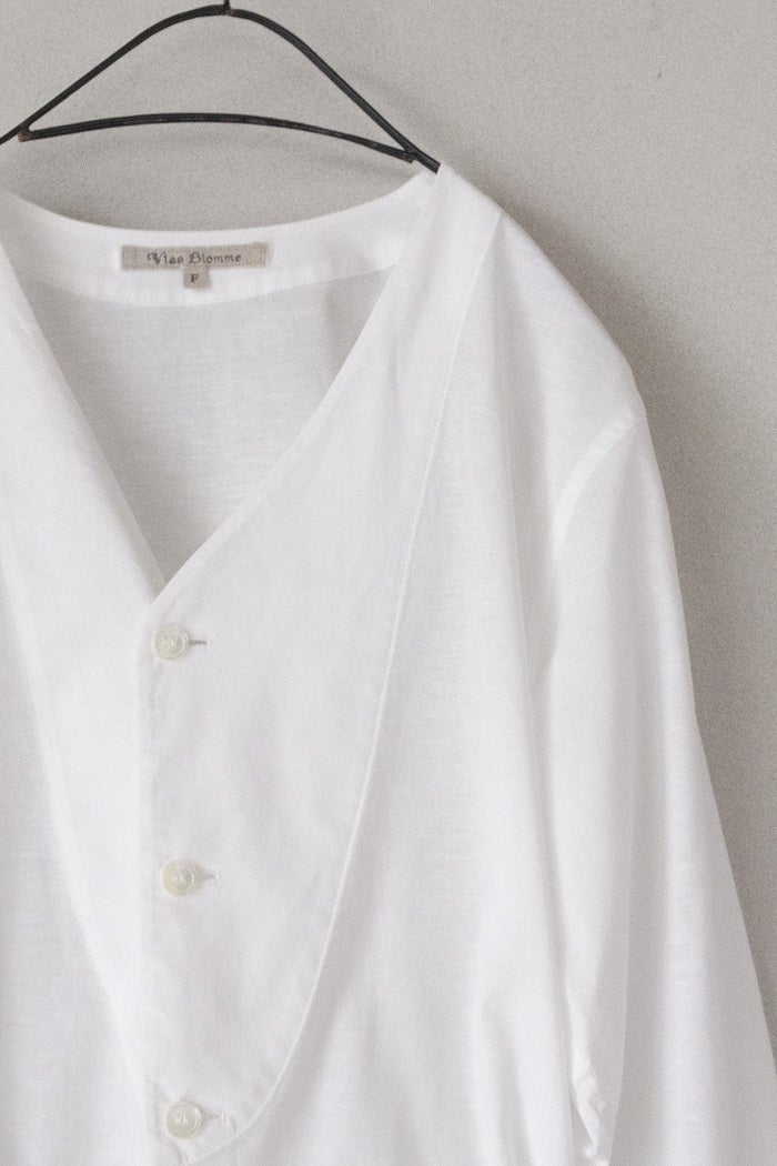Vlas Blomme ヴラスブラム C/L Voile ティアードシャツジャケット(26SS