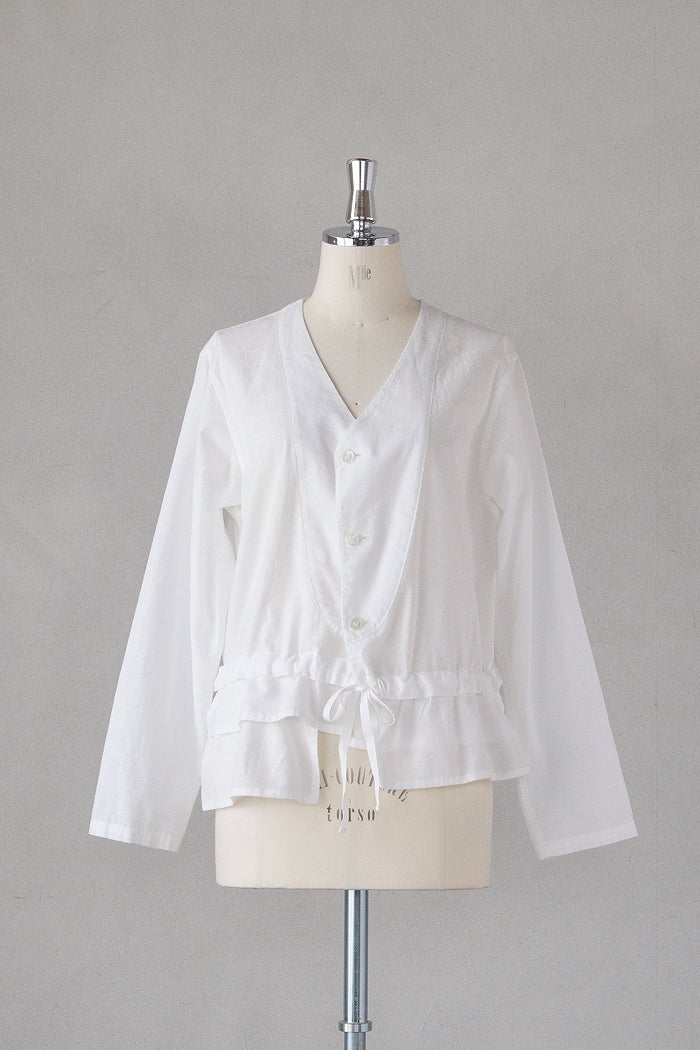 Vlas Blomme ヴラスブラム C/L Voile ティアードシャツジャケット(26SS