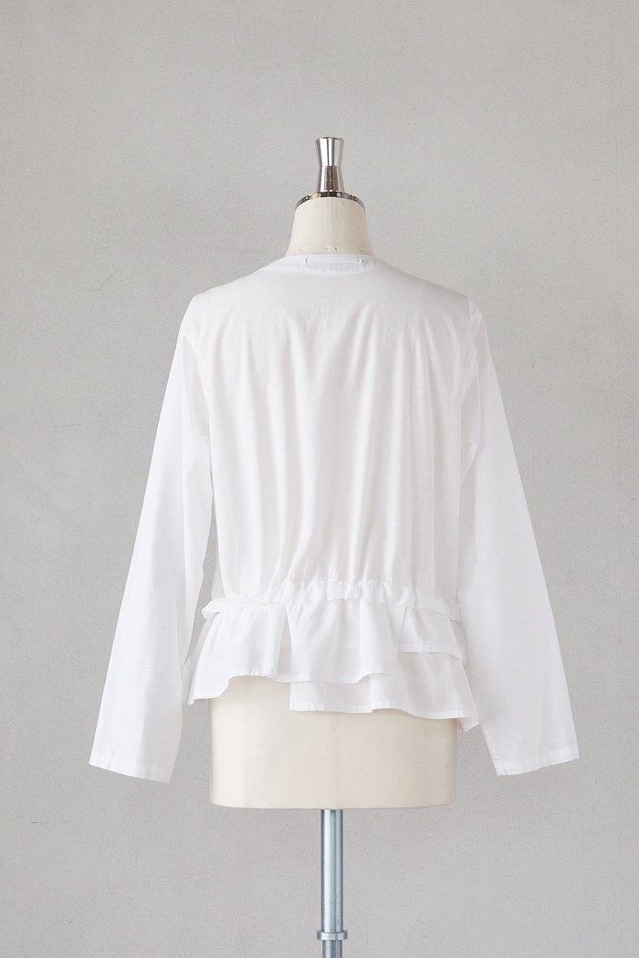 シャツジャケット Vlas Blomme Vlas Blomme ヴラスブラム C/L Voile ティアードシャツジャケット(26SS