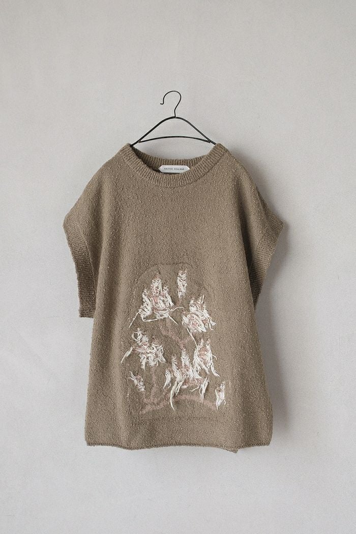 NATIVE VILLAGE ネイティブヴィレッジ 刺繍ベスト NATIVE VILLAGE ネイティブヴィレッジ No.26/04 ほおの木 Daydream