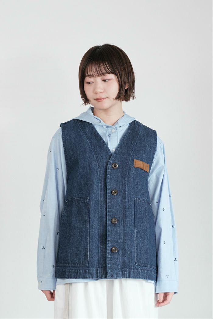 PAR ICI パーリッシィ 13ozデニムワークベスト(26SS) | T.T. GARRET