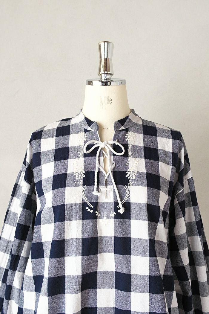 PAR ICI パーリッシィ ムスカリ刺繍チュニックブラウス(26SS) | T.T. 