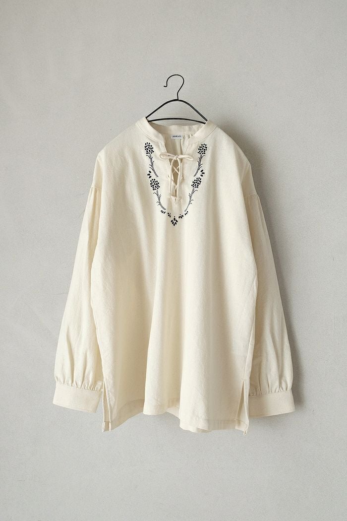 PAR ICI パーリッシィ ムスカリ刺繍チュニックブラウス(26SS) | T.T. 