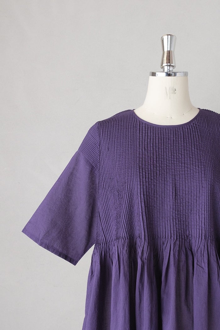 maison de soil メゾン ド ソイル80s ORGANIC COTTON VOILE CREW-NECK